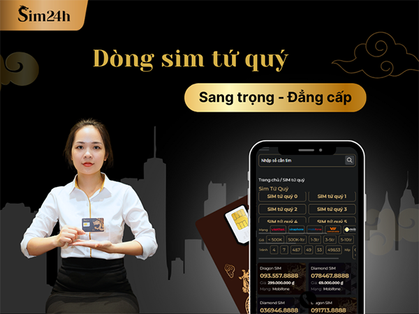Sim tứ quý, dòng sim thể hiện sự sang trọng, đẳng cấp